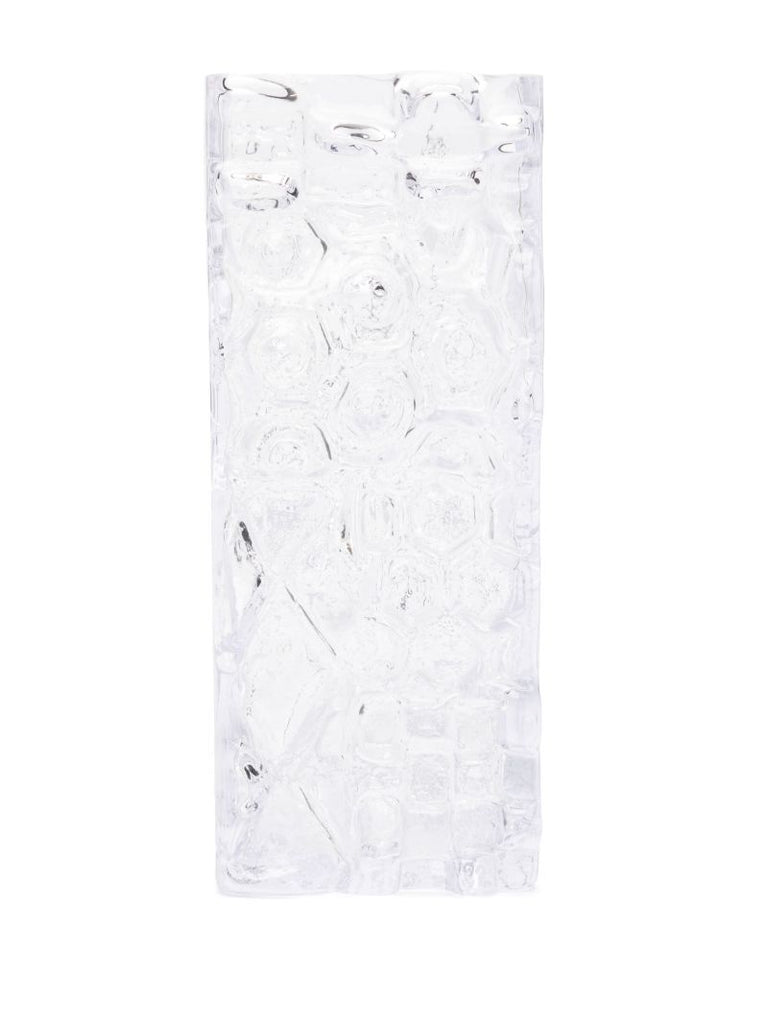 Clear Relief Glass Vase