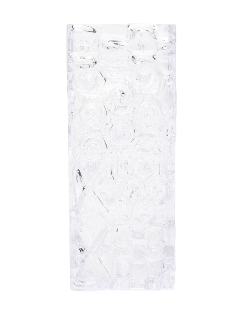 Clear Relief Glass Vase