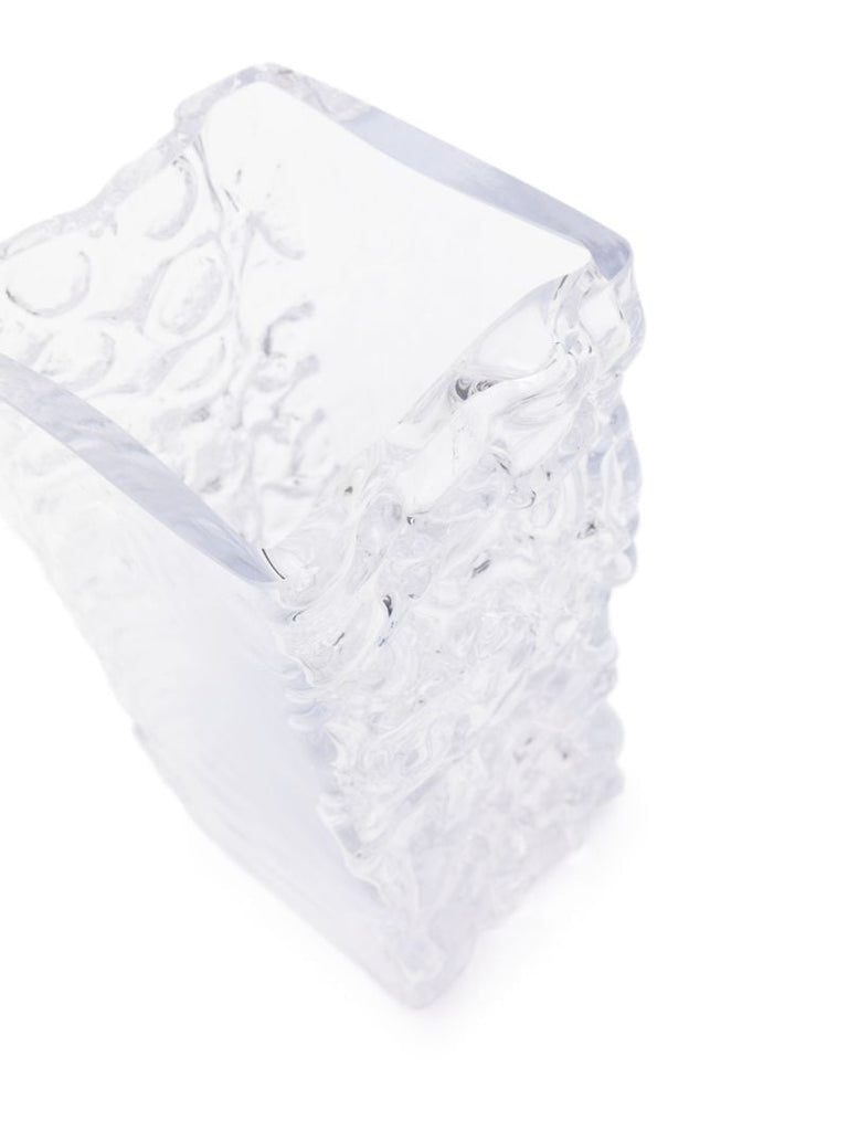 Clear Relief Glass Vase