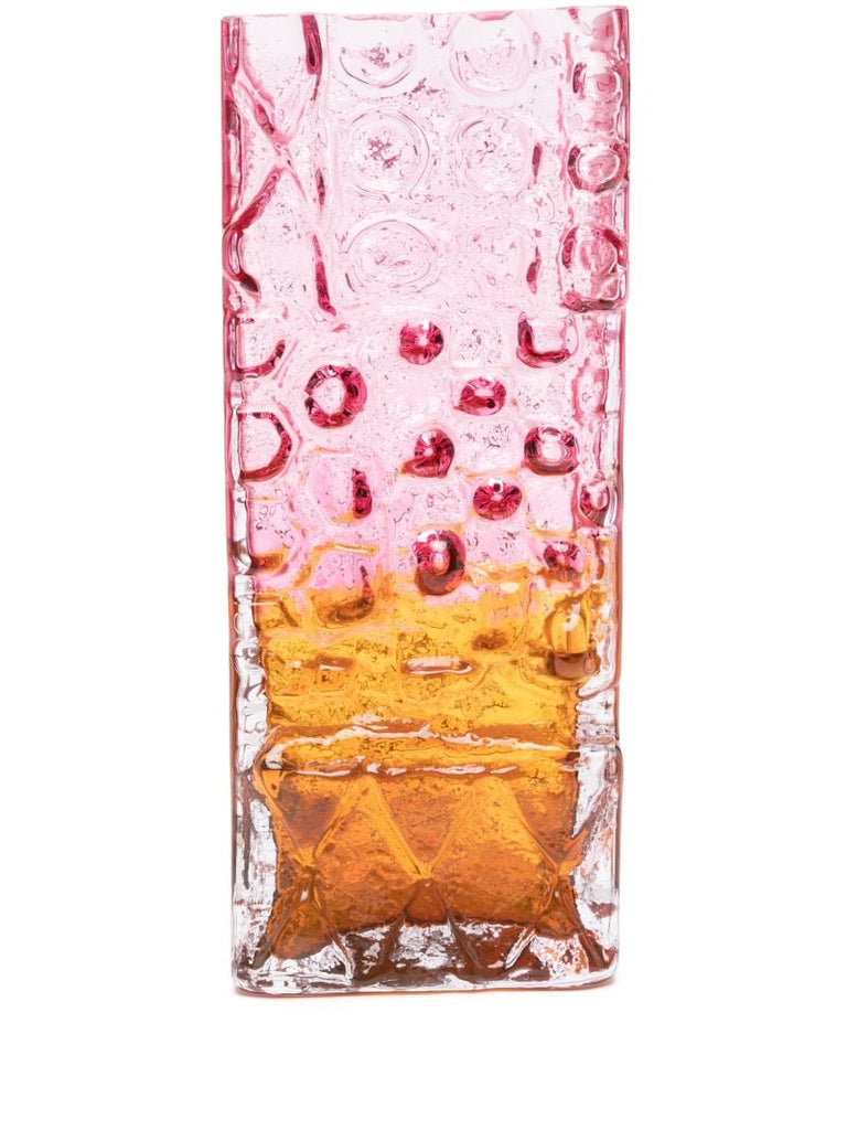 Pink Relief Glass Vase