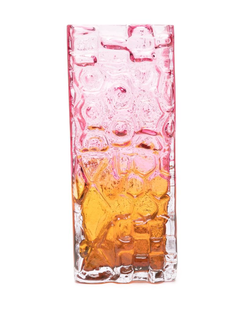 Pink Relief Glass Vase