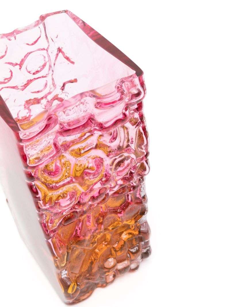 Pink Relief Glass Vase
