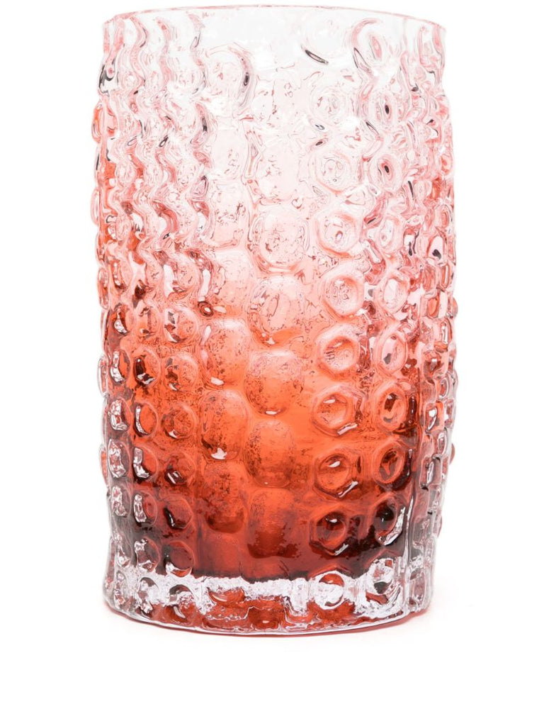 Pink Relief Glass Vase