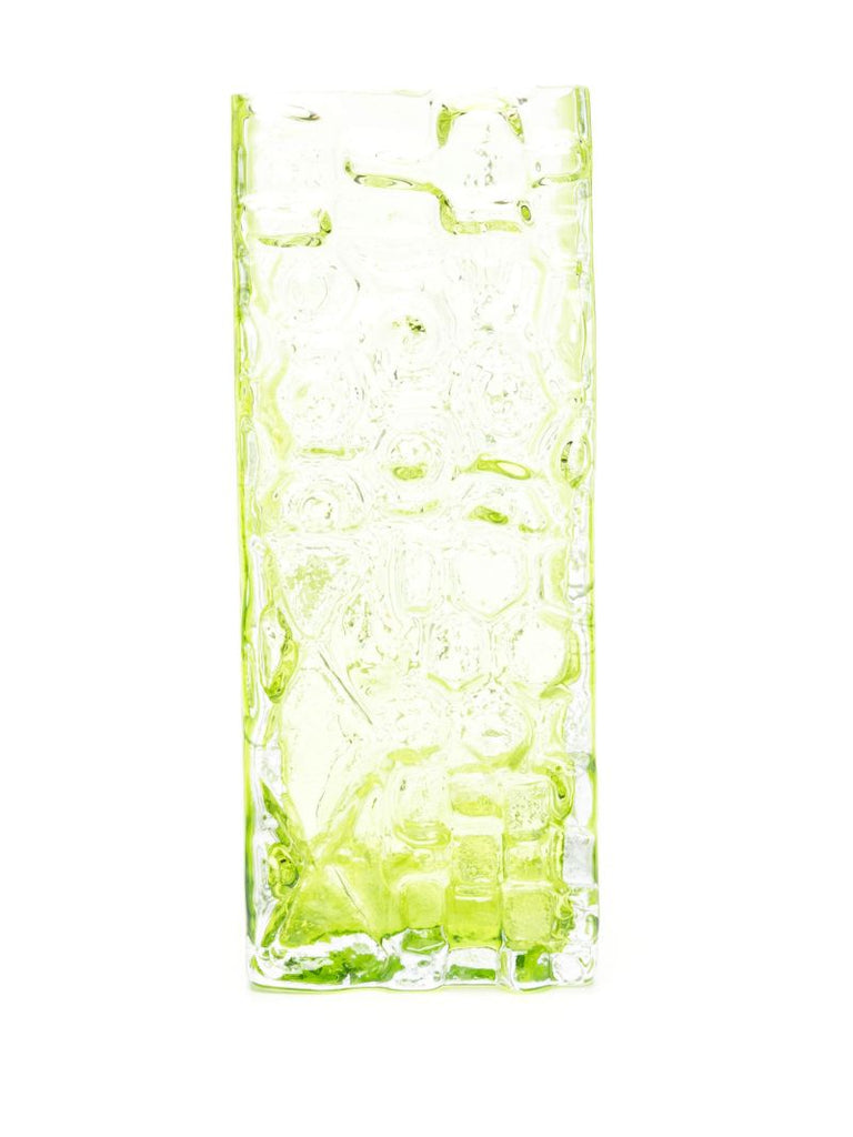 Green Relief Glass Vase