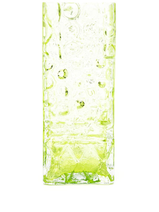 Green Relief Glass Vase
