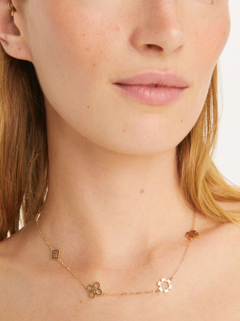 18k Gold Plated Kira Clover Necklace