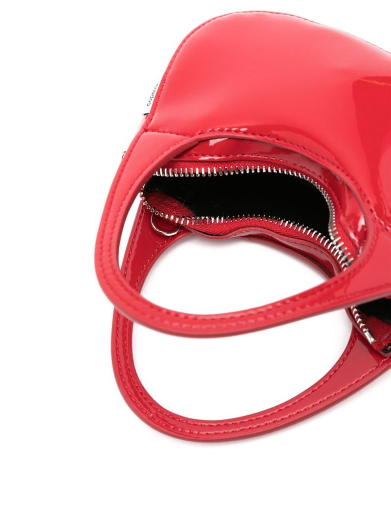 Red Swipe Mini Tote Bag