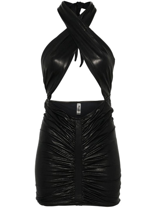 Black Stallion Halterneck Mini Dress