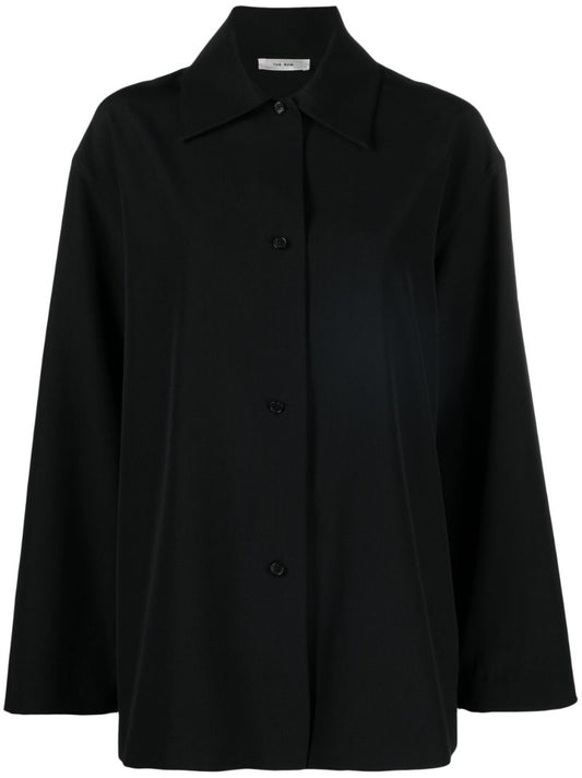Black Rigel Wool Shirt