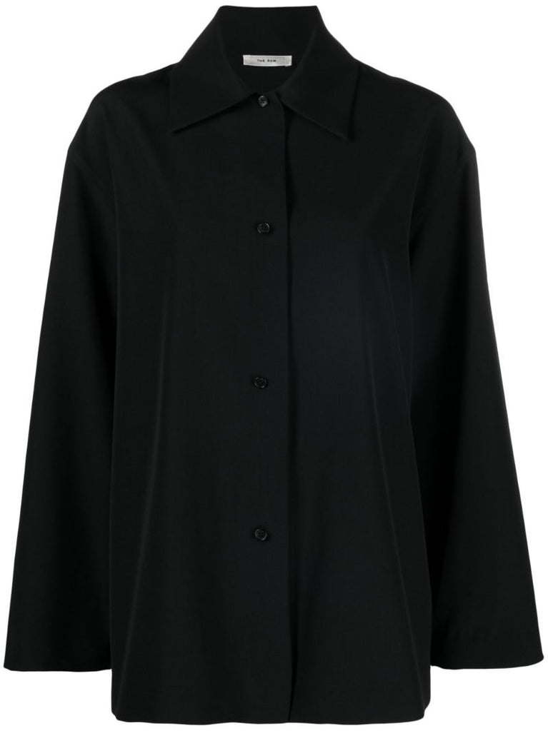 Black Rigel Wool Shirt