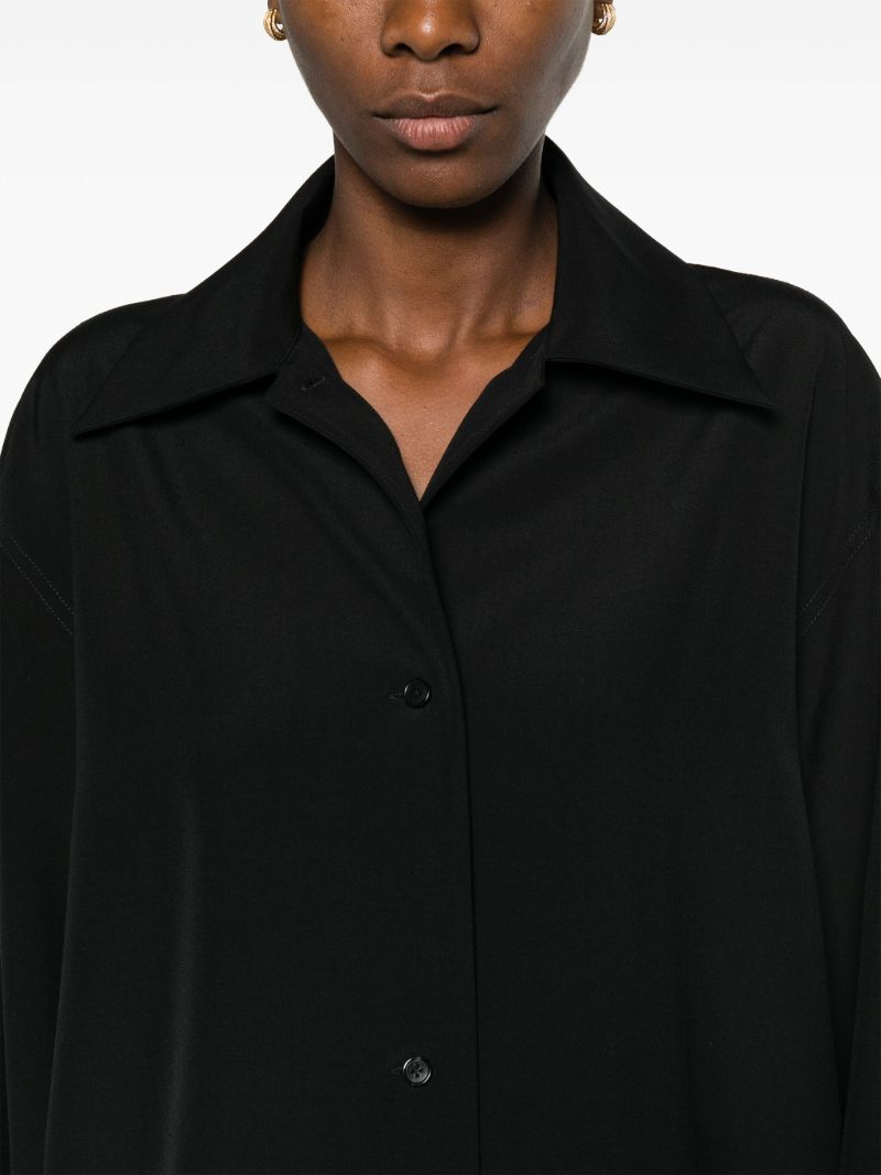 Black Rigel Wool Shirt