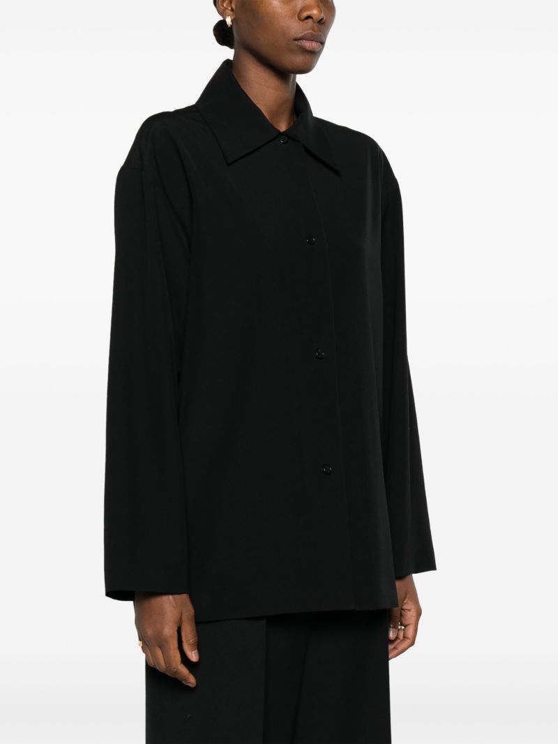 Black Rigel Wool Shirt