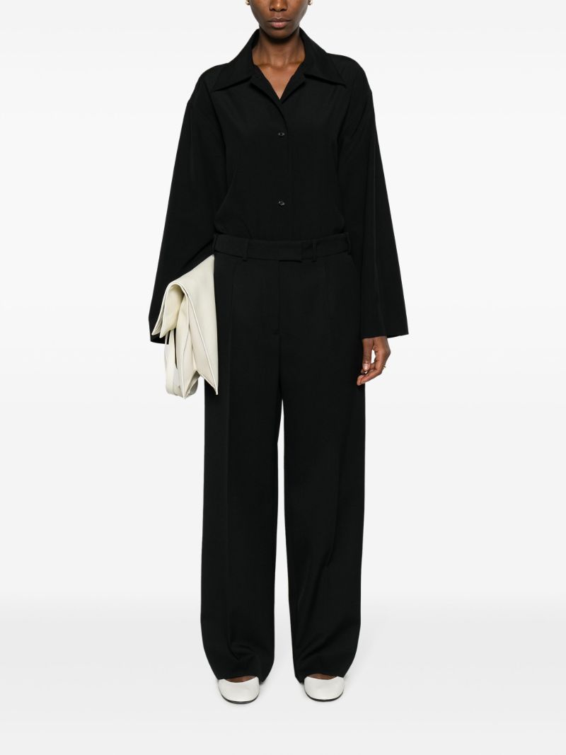 Black Rigel Wool Shirt