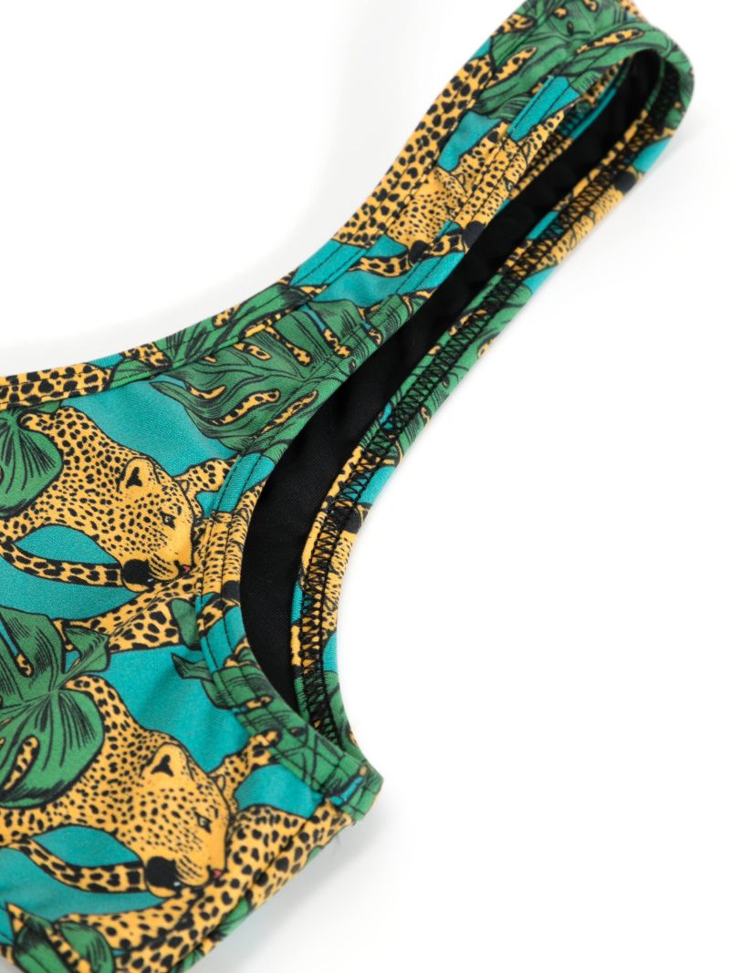 Green Coolio Graphic-print Bikini