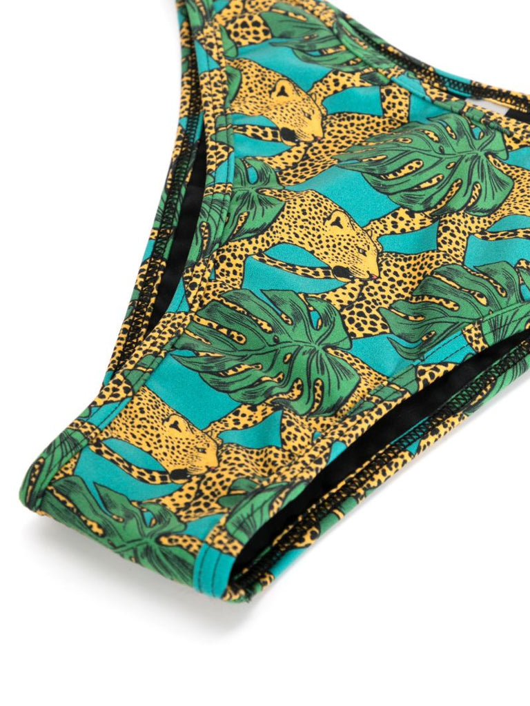Green Coolio Graphic-print Bikini