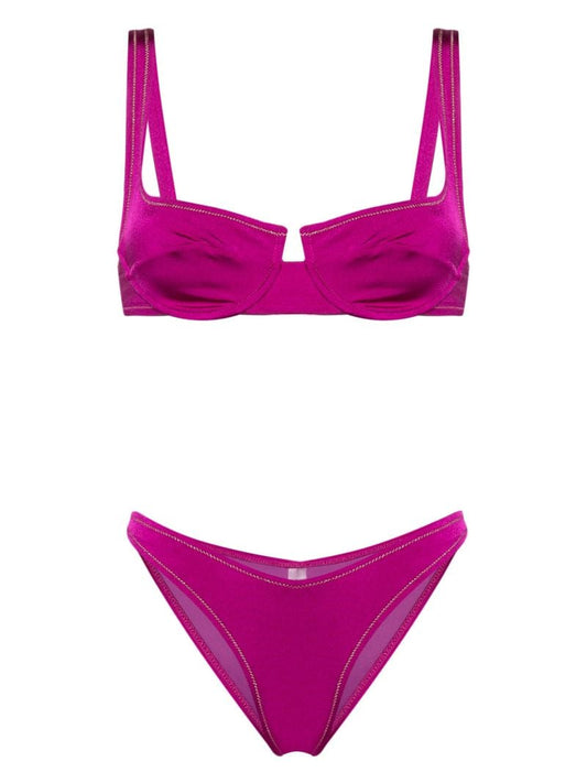 Purple Brigitte Underwired Bikini Set