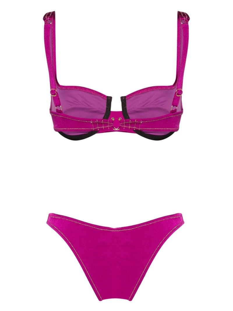 Purple Brigitte Underwired Bikini Set