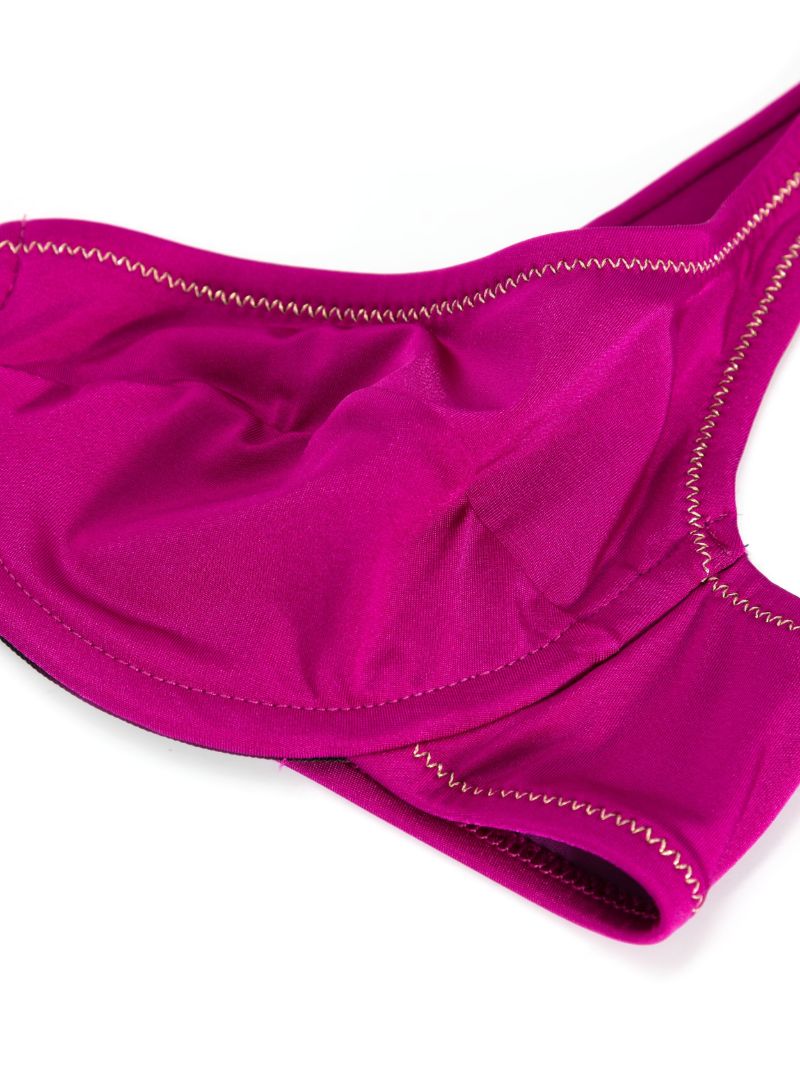 Purple Brigitte Underwired Bikini Set
