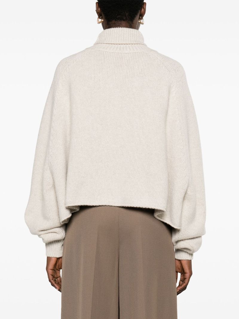 Neutral Ehud Cashmere Sweater