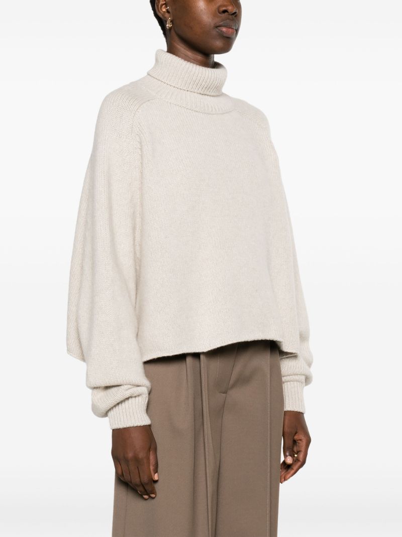 Neutral Ehud Cashmere Sweater