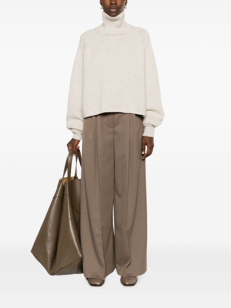 Neutral Ehud Cashmere Sweater