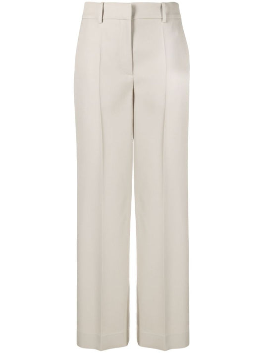 Neutral Bremy Wool Trousers