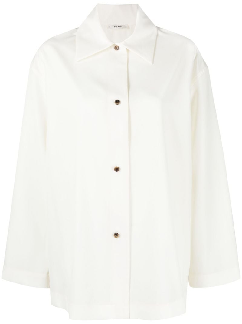 White Rigel Wool Shirt
