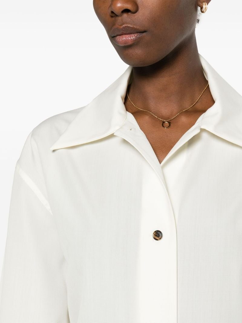 White Rigel Wool Shirt