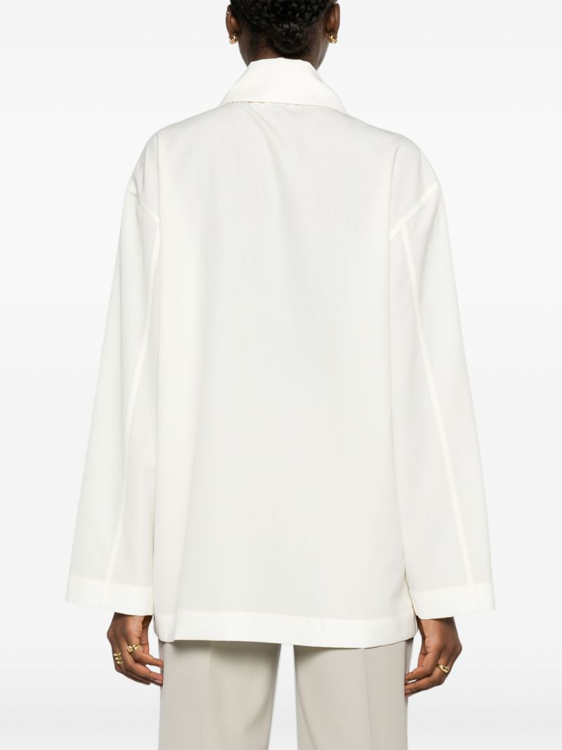 White Rigel Wool Shirt