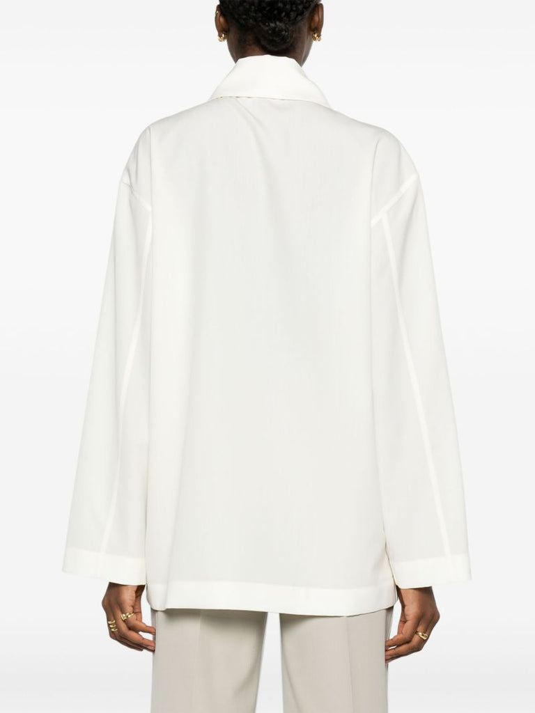 White Rigel Wool Shirt