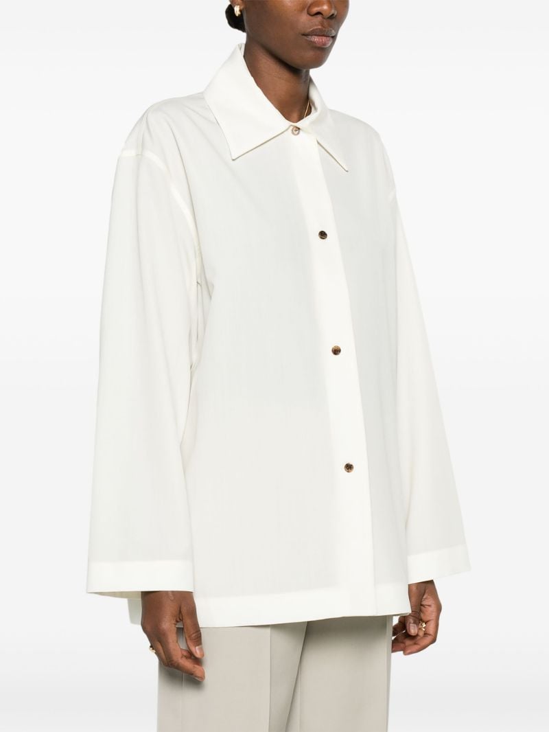 White Rigel Wool Shirt