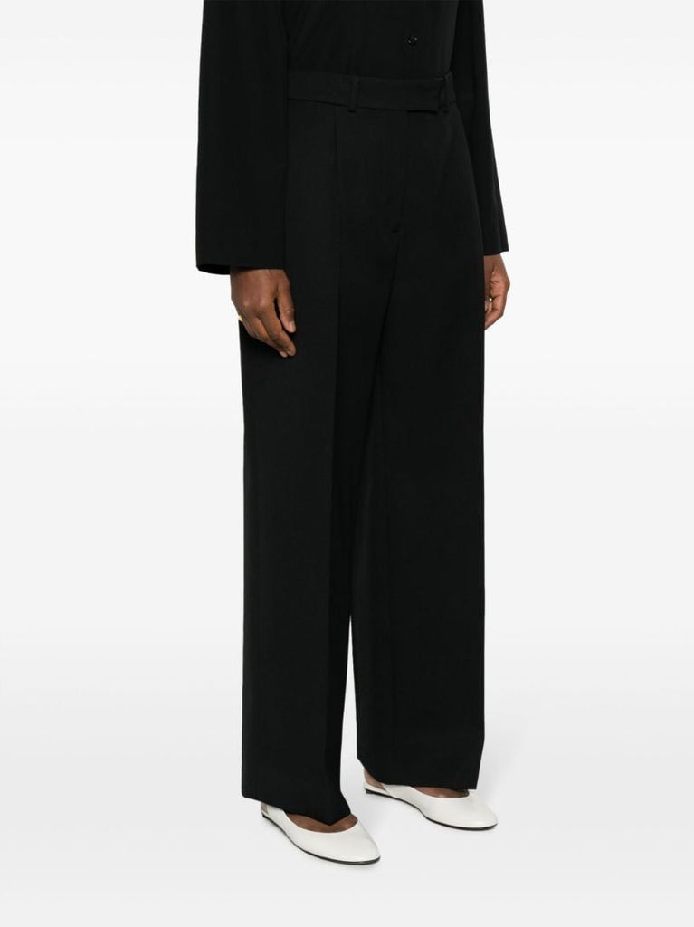 Black Roan Wool Trousers