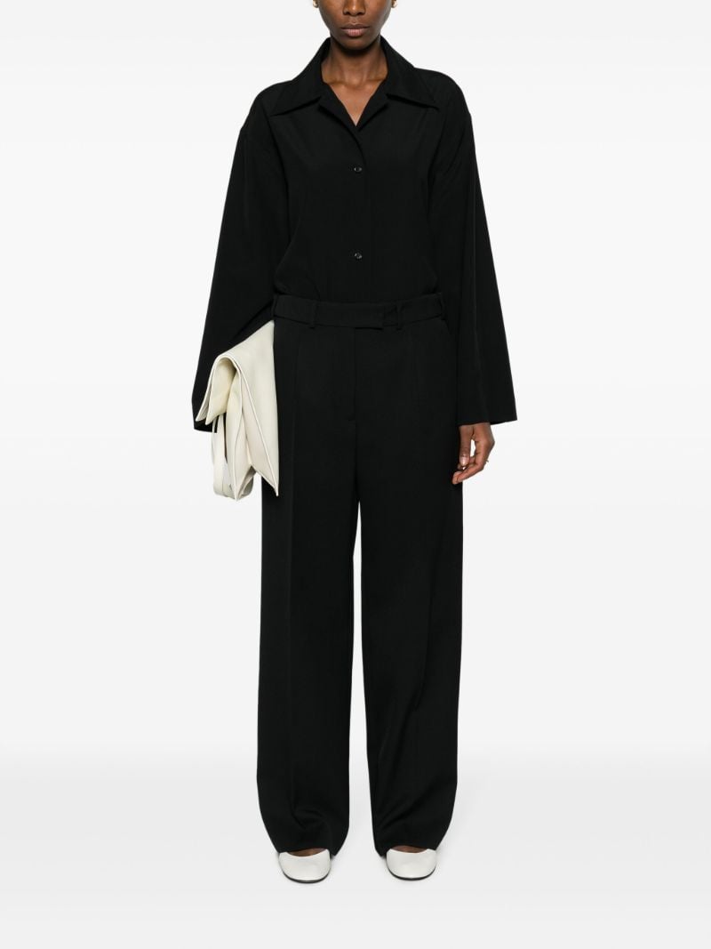 Black Roan Wool Trousers