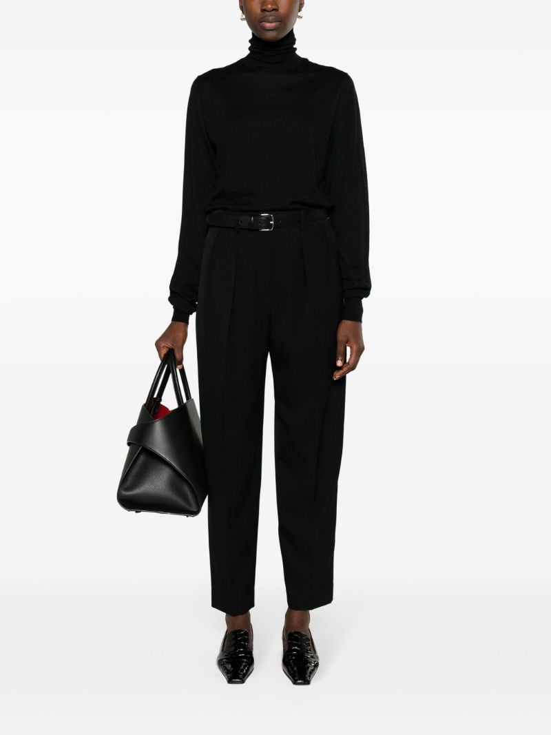 Black Corby Wool Trousers