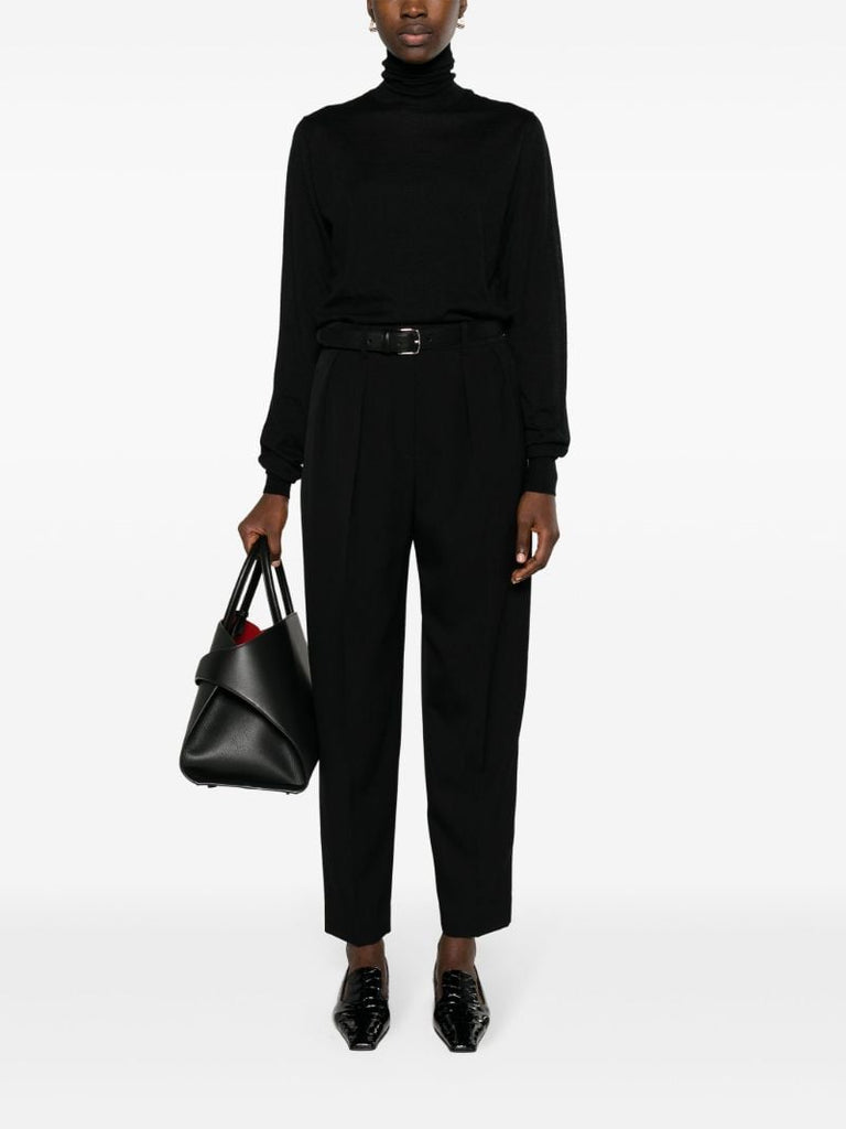Black Corby Wool Trousers