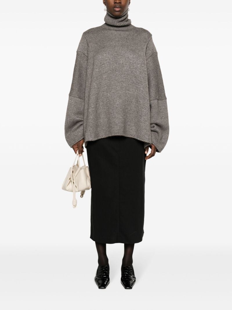 Grey Erci Roll-neck Sweater