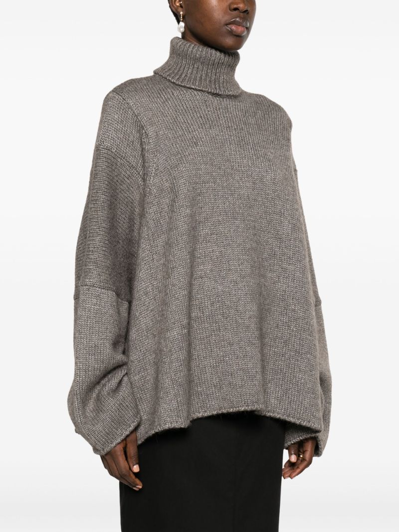 Grey Erci Roll-neck Sweater