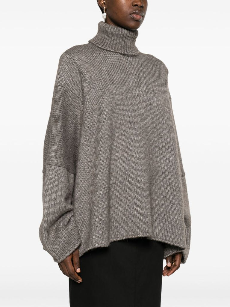 Grey Erci Roll-neck Sweater