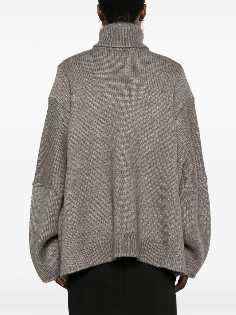 Grey Erci Roll-neck Sweater
