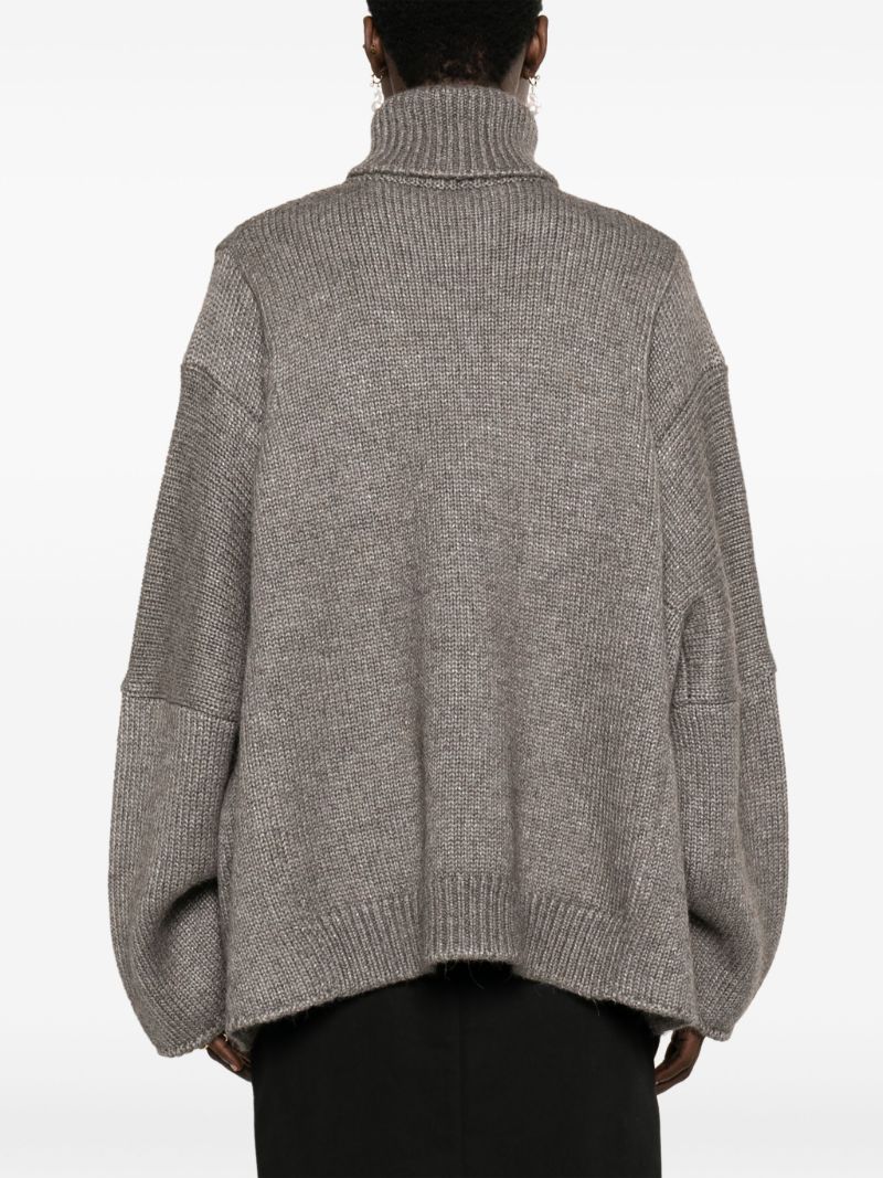 Grey Erci Roll-neck Sweater