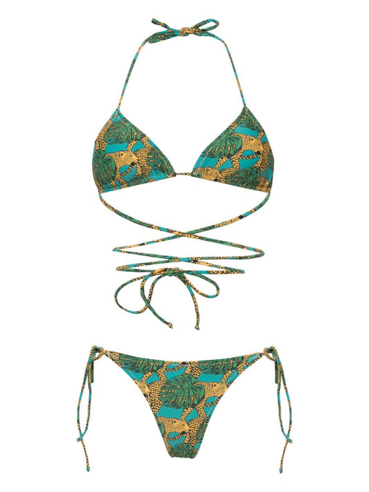 Green Miami Graphic-print Bikini