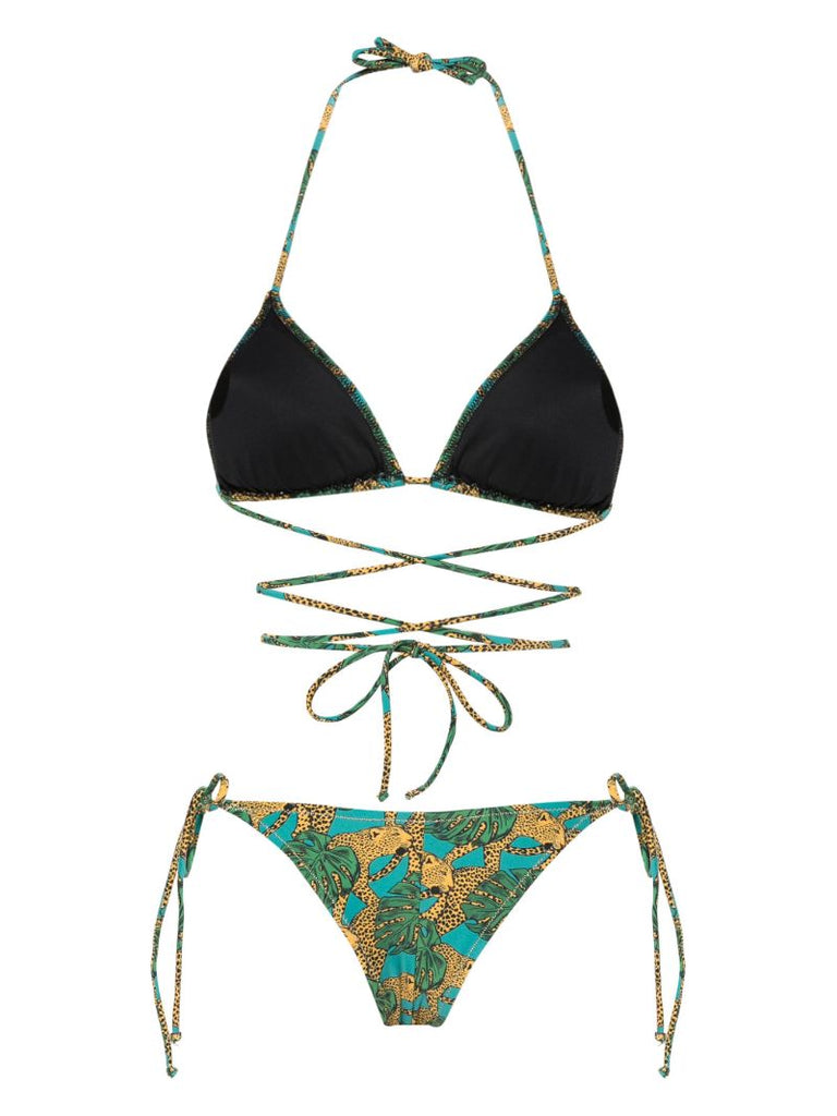 Green Miami Graphic-print Bikini