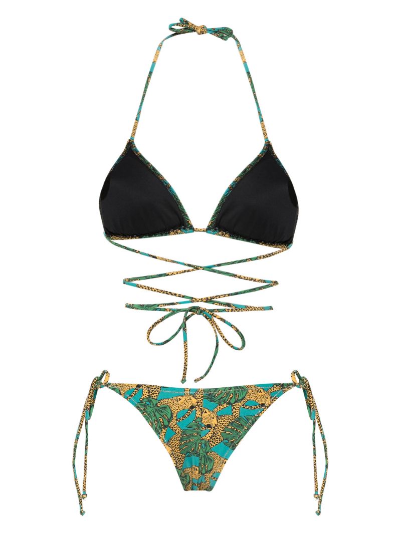 Green Miami Graphic-print Bikini