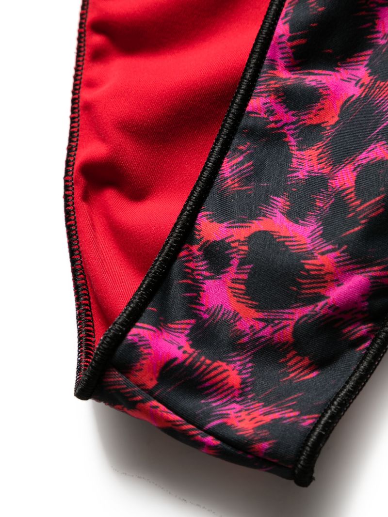 Pink Sam Animal-print Bikini