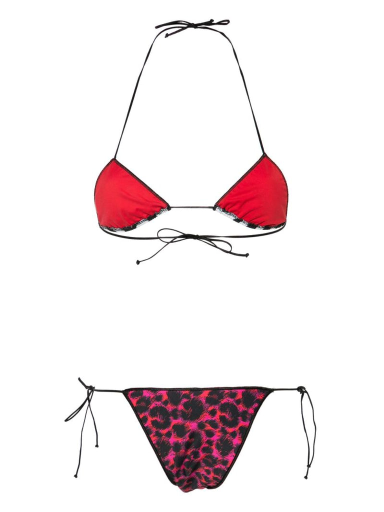 Pink Sam Animal-print Bikini