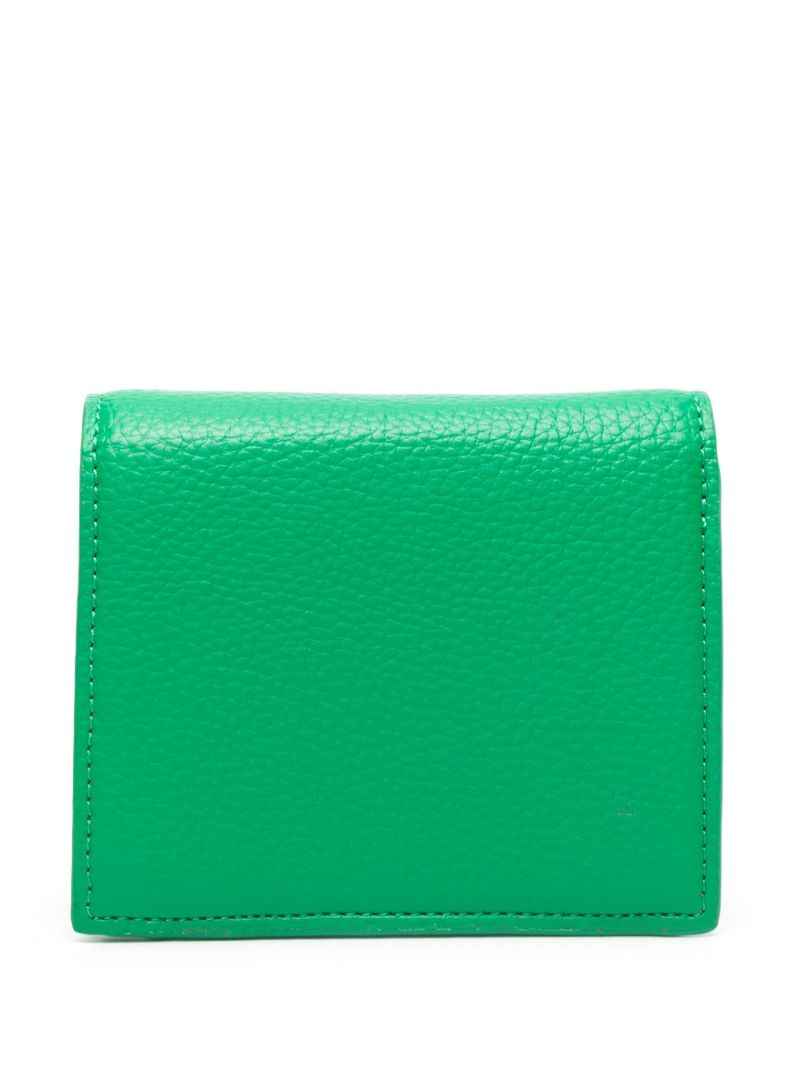 Green Orb Faux-leather Wallet