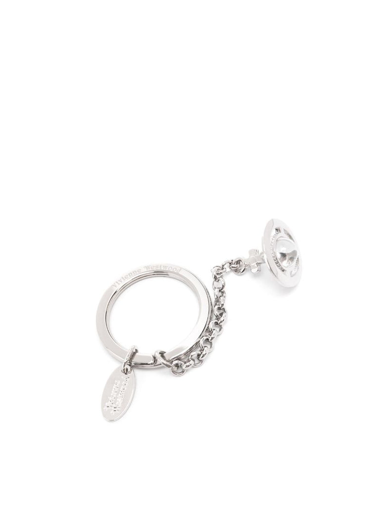 Silver-tone 3d Orb Keyring