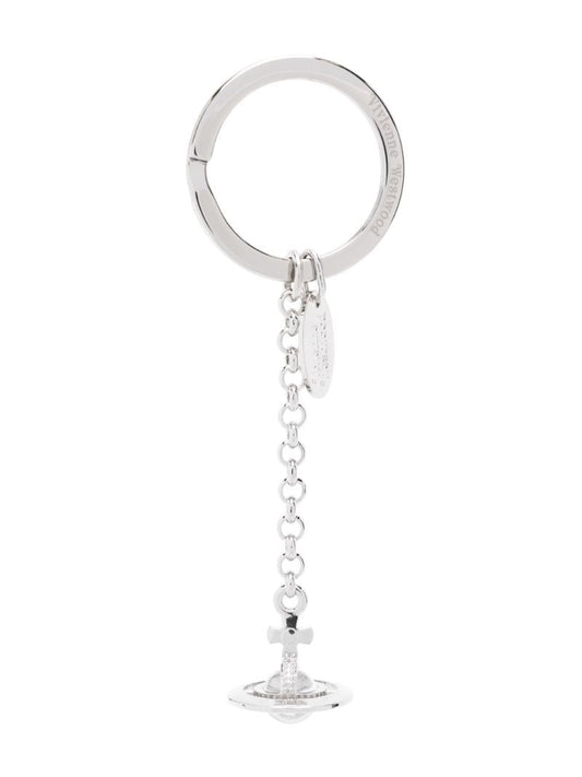 Silver-tone 3d Orb Keyring