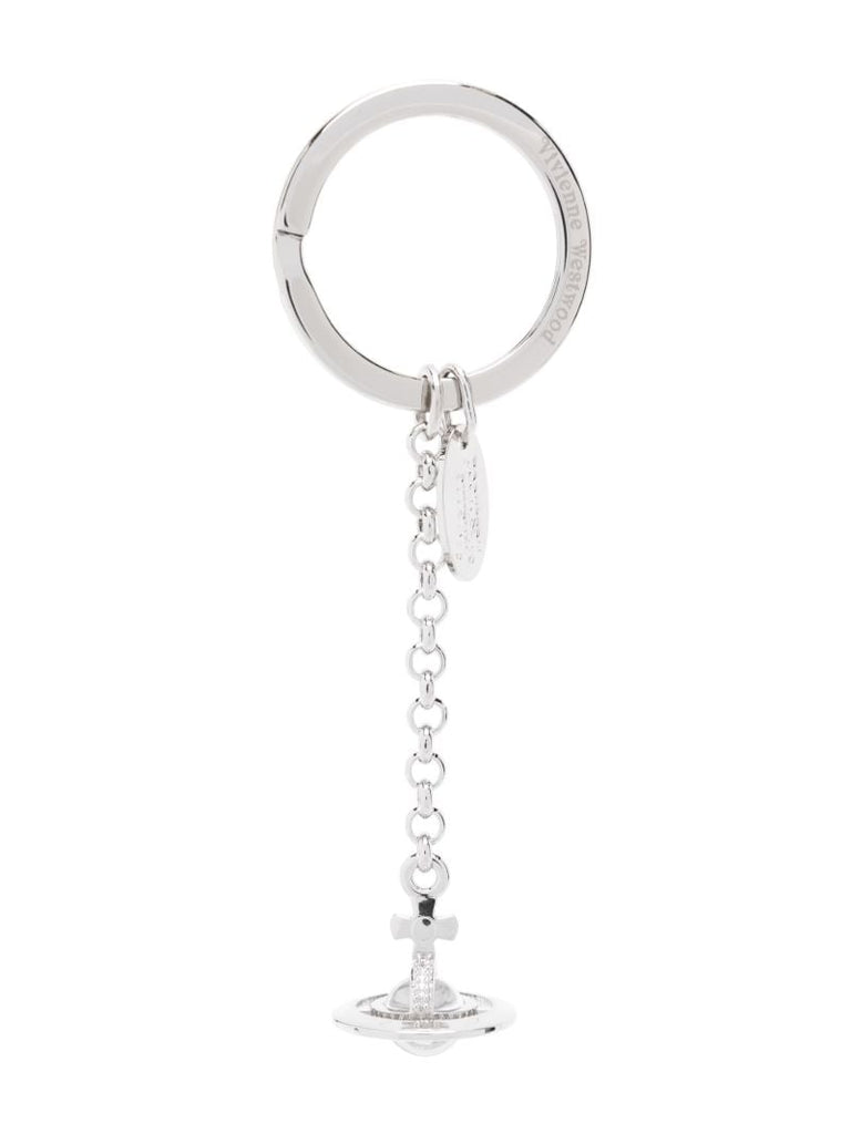 Silver-tone 3d Orb Keyring