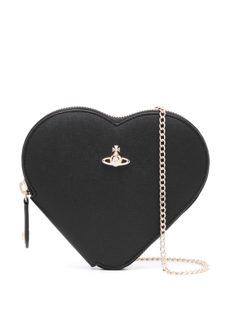 Black Heart Cross Body Bag